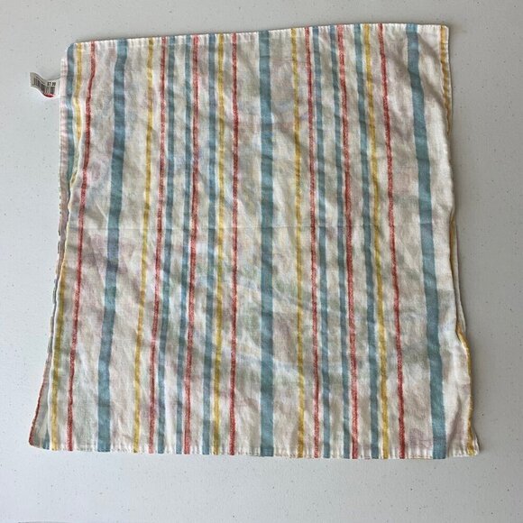 C & F Enterprises Yellow Floral Napkins Set of Three 16” Cotton Paisley Stripe - Picture 3 of 6